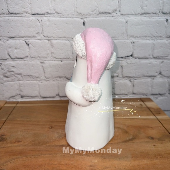 Christmas Ghost with Pink Beanie and Tree - Picture 3 of 4